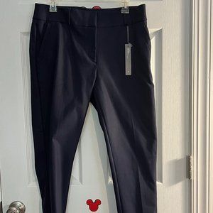 Loft Marisa Skinny Navy Ankle Length Pant Size 10